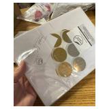 Christmas Cards Dark Red 6.75x4.5in Gold Foil & Emboss