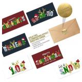easykart 18 Assorted Christmas Cards with 6 Designs, 7.25"x3.75"