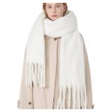 Large Chunky Scarf Fluffy Oversized Blanket Big Wool Winter