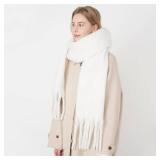 Large Chunky Scarf Fluffy Oversized Blanket Big Wool Winter