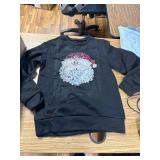 Christmas, Santa Claus round neck sweatshirt non-rhinestone