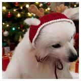 Handmade Dog Christmas Antlers, Anti-Slip Reindeer Headband