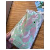 Xmas Table Skirts, 30x108" Red/Silver/Green Tinsel Foil