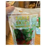 Xmas Table Skirts, 30x108" Red/Silver/Green Tinsel Foil