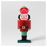 Honeycomb Christmas Decorative Nutcracker - Wondershop Red