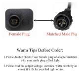 30V 0.12A LED Controller, 8 Modes, US Plug Transformer