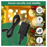 Feekoon 29V 18W Class 2 LED Xmas Tree Replacement Plug, 9.8ft Cord
