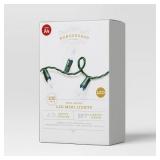 100ct LED Cool White Mini Xmas String Lights - Wondershop