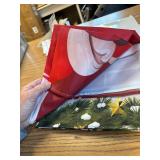 Christmas Door Decorations Santa Snowman Banner, 35.4x78 Inch