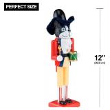 Clever Creations Drummer Dog 12" Traditional Nutcracker