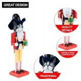 Clever Creations Drummer Dog 12" Traditional Nutcracker