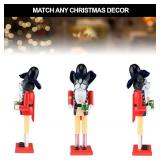 Clever Creations Drummer Dog 12" Traditional Nutcracker