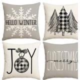 $50 Christmas Pillow Cover, Sofa Cushion-N20 (17.72 x 17.72 in)