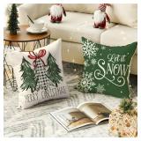 $50 Christmas Pillow Cover, Sofa Cushion-N20 (17.72 x 17.72 in)