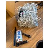 Retisee 65ft Cold White Solar Icicle Christmas Light Outdoor