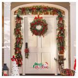 30 Pcs Velvet Christmas Bows, 5x7 Vintage Ribbon, Red Decor