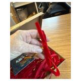 30 Pcs Velvet Christmas Bows, 5x7 Vintage Ribbon, Red Decor
