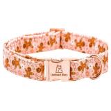 Lionheart glory Christmas Adjustable Pink Dog Collar, Soft & Comfy