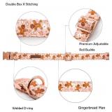 Lionheart glory Christmas Adjustable Pink Dog Collar, Soft & Comfy