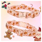 Lionheart glory Christmas Adjustable Pink Dog Collar, Soft & Comfy