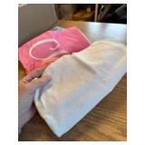 Pink Christmas Lumbar Pillow Cover 12x20 Inches for Xmas Decor