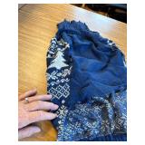 AURUZA Christmas Dog Sweater, Warm Turtleneck (Blue, Small).