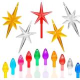 Multicolor Twist Ceramic Tree Lights, 117 Bulbs + 5 Stars