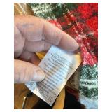 LALIFIT Plaid Throw Blanket with Fringes Green Red 50" x 60"