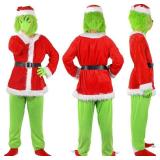 $55 Green Monster Costume Set, Christmas & Halloween Cosplay