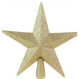 Ornativity Gold Glitter Star Tree Topper - Christmas Ornament