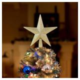 Ornativity Gold Glitter Star Tree Topper - Christmas Ornament