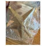 Ornativity Gold Glitter Star Tree Topper - Christmas Ornament