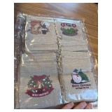 24 Small Burlap Gift Bags, 4x6 inches, 8 Designs