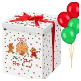 Hungdao Gender Reveal Box, Balloons, Ribbon 12x12x16in