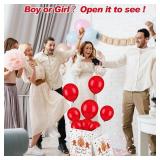 Hungdao Gender Reveal Box, Balloons, Ribbon 12x12x16in