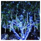 Twinkle Star Meteor Shower Lights, 288 LED 8 Tubes Icicle Lights