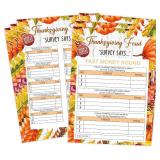 Thanksgiving Party Game, Autumn Friendly Feud Game for Adults