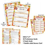 Thanksgiving Party Game, Autumn Friendly Feud Game for Adults