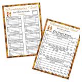 Thanksgiving Feud Game, 30 Feud + 3 Fast Money Cards (GEJEV02)