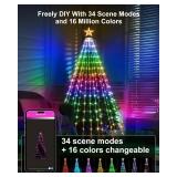 $120 7ft Smart Christmas Cone Tree LED Lights with Music Sync