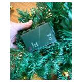 Joyhalo 9ft Garland with Lights, Battery Operated, Gold