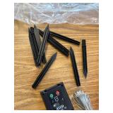 10 Pack Solar Christmas Pathway Candy Cane Lights, 72 LEDs