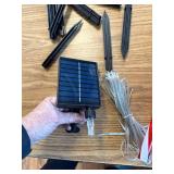 10 Pack Solar Christmas Pathway Candy Cane Lights, 72 LEDs