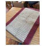 Mainstays Farmhouse Red Border Rug, 29 x60