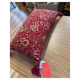 Lunar New Year Of The Snake Beaded Decorative Pillow