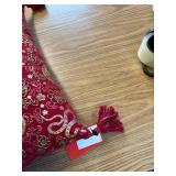 Lunar New Year Of The Snake Beaded Decorative Pillow