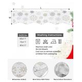 Christmas Mantle Scarf 70x17 Inch, Snowflake Fireplace Cover
