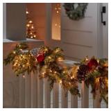 100ct Incand Mini String Lights Clear Twinkle-Grn Wire