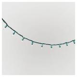 100ct Incand Mini String Lights Clear Twinkle-Grn Wire