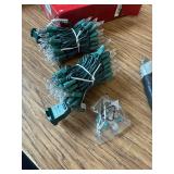 100ct Incand Mini String Lights Clear Twinkle-Grn Wire